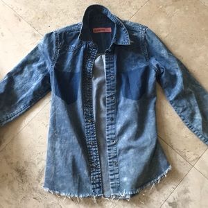 A cozy jean jacket